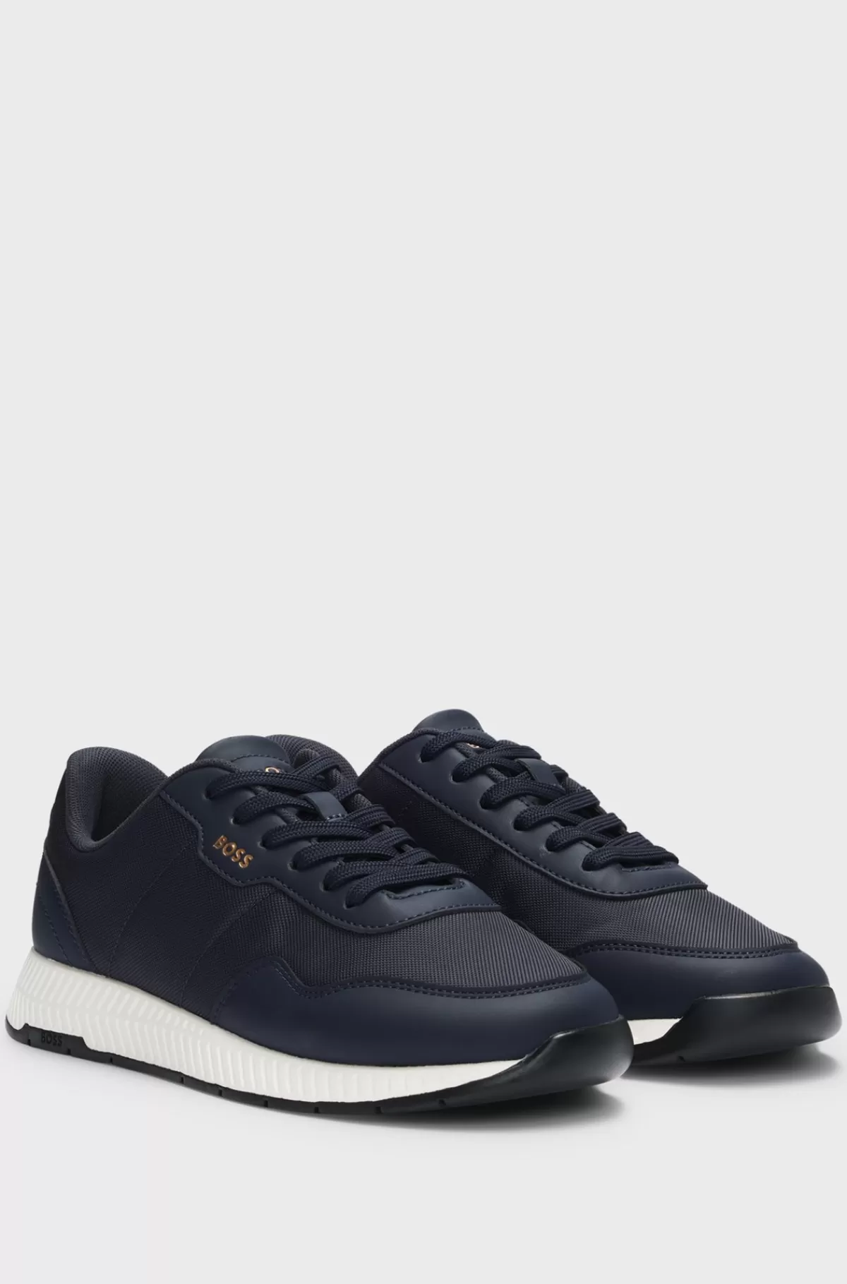 HUGO BOSS TTNM EVO-sneakers Med Rillet Sål Mørkeblå New