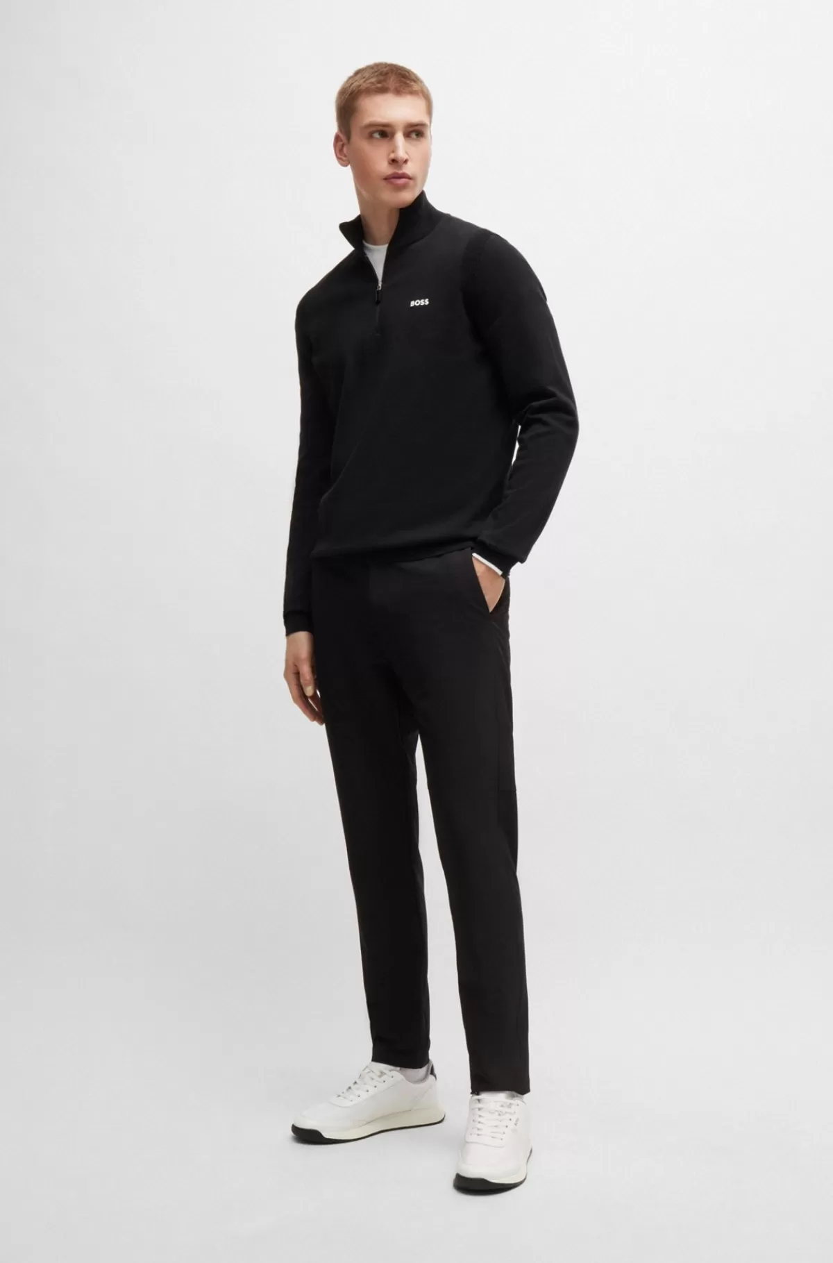 HUGO BOSS TTNM EVO-sneakers Med Rillet Sål Hvid Discount