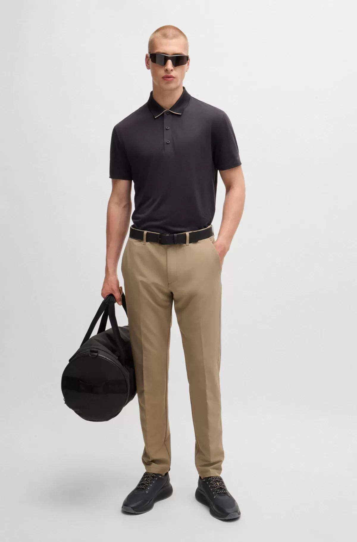 HUGO BOSS TTNM EVO-sneakers Med Rillet Sål Sort Best