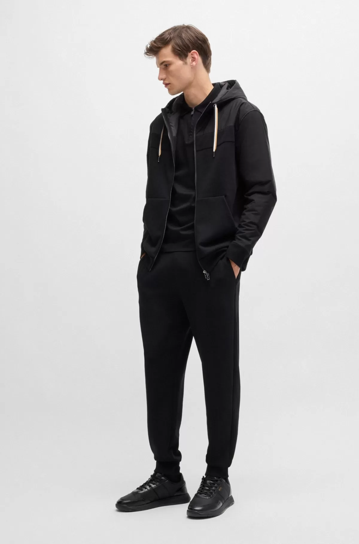 HUGO BOSS TTNM EVO-sneakers Med Rillet Sål Sort Hot