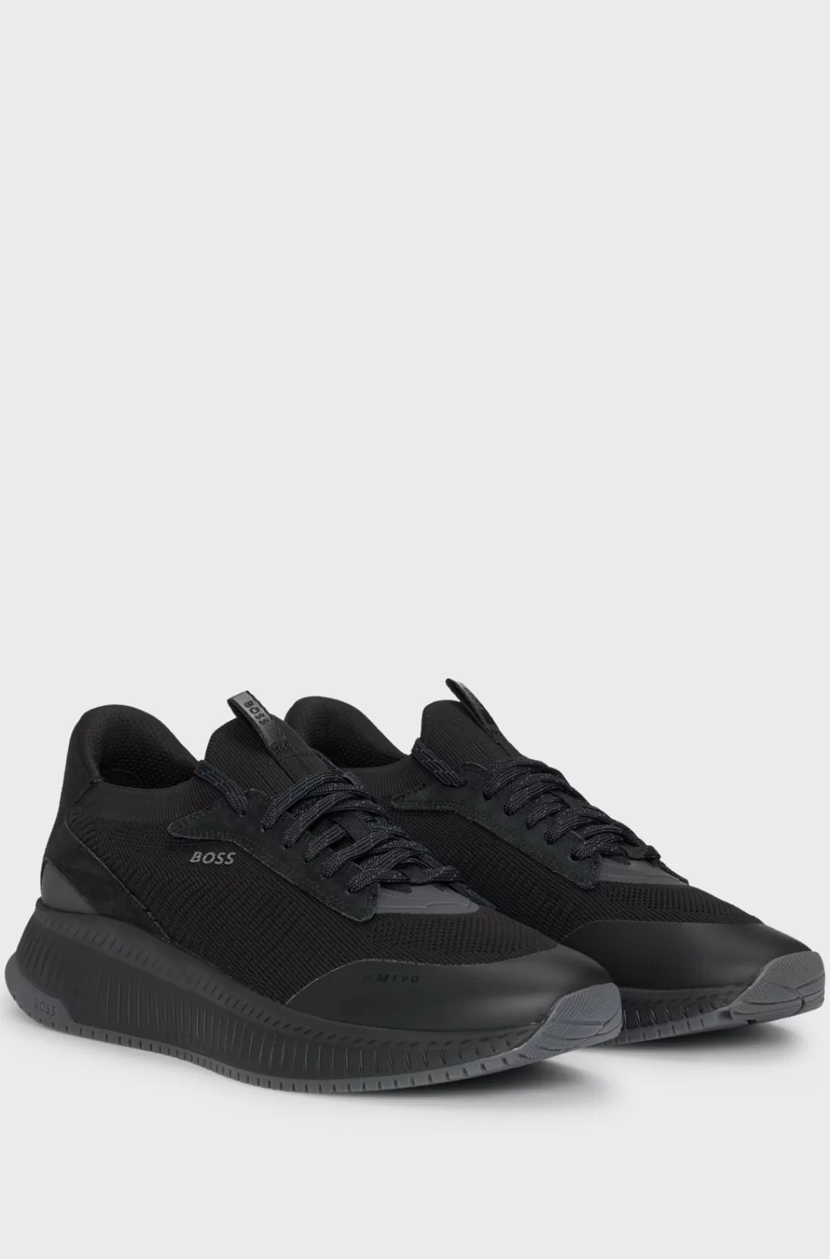 HUGO BOSS TTNM EVO-sneakers Med Strikket Overdel Sort Shop