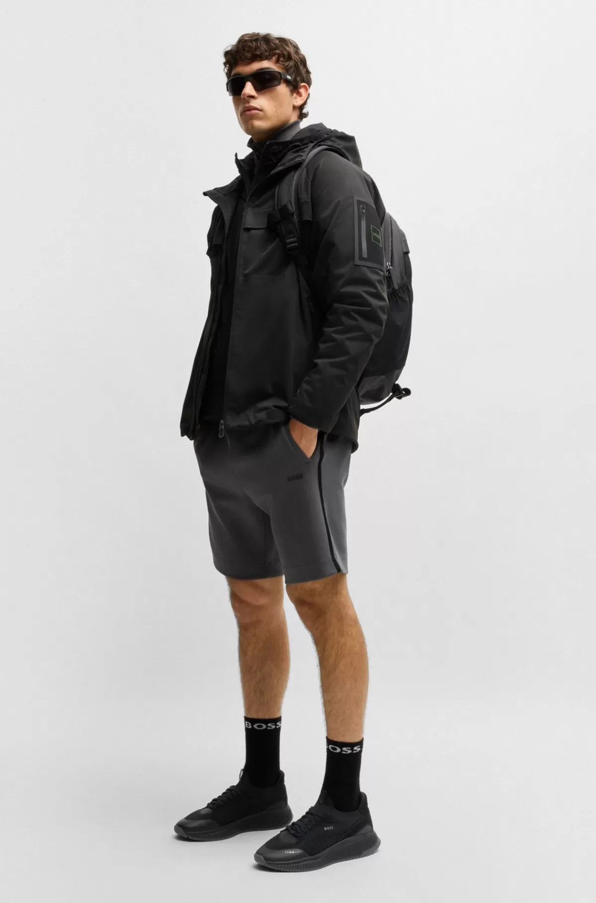 HUGO BOSS TTNM EVO-sneakers Med Strikket Overdel Sort Shop