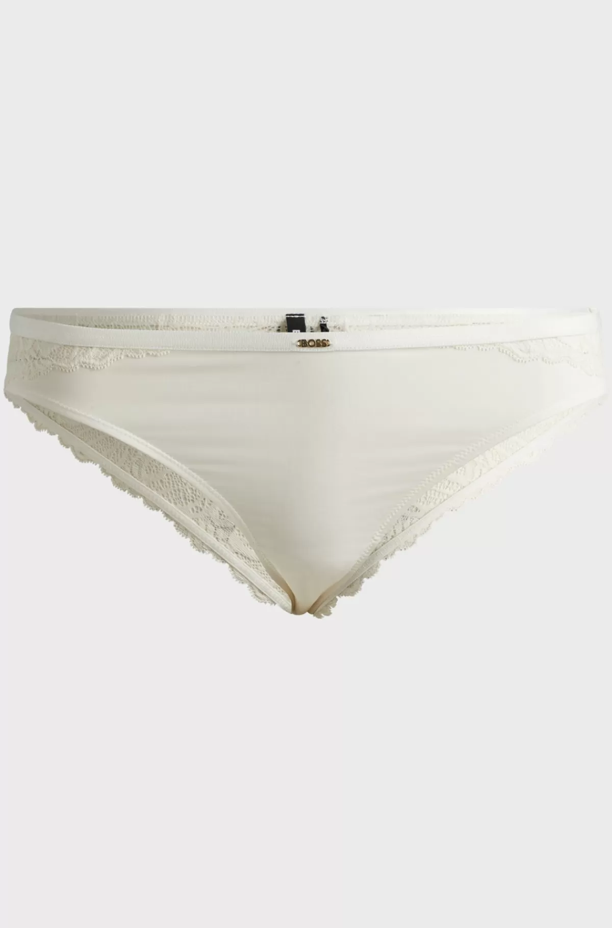 HUGO BOSS Underbukser I Blonder Med Stræk Og Guldfarvet Logokant Hvid Best Sale