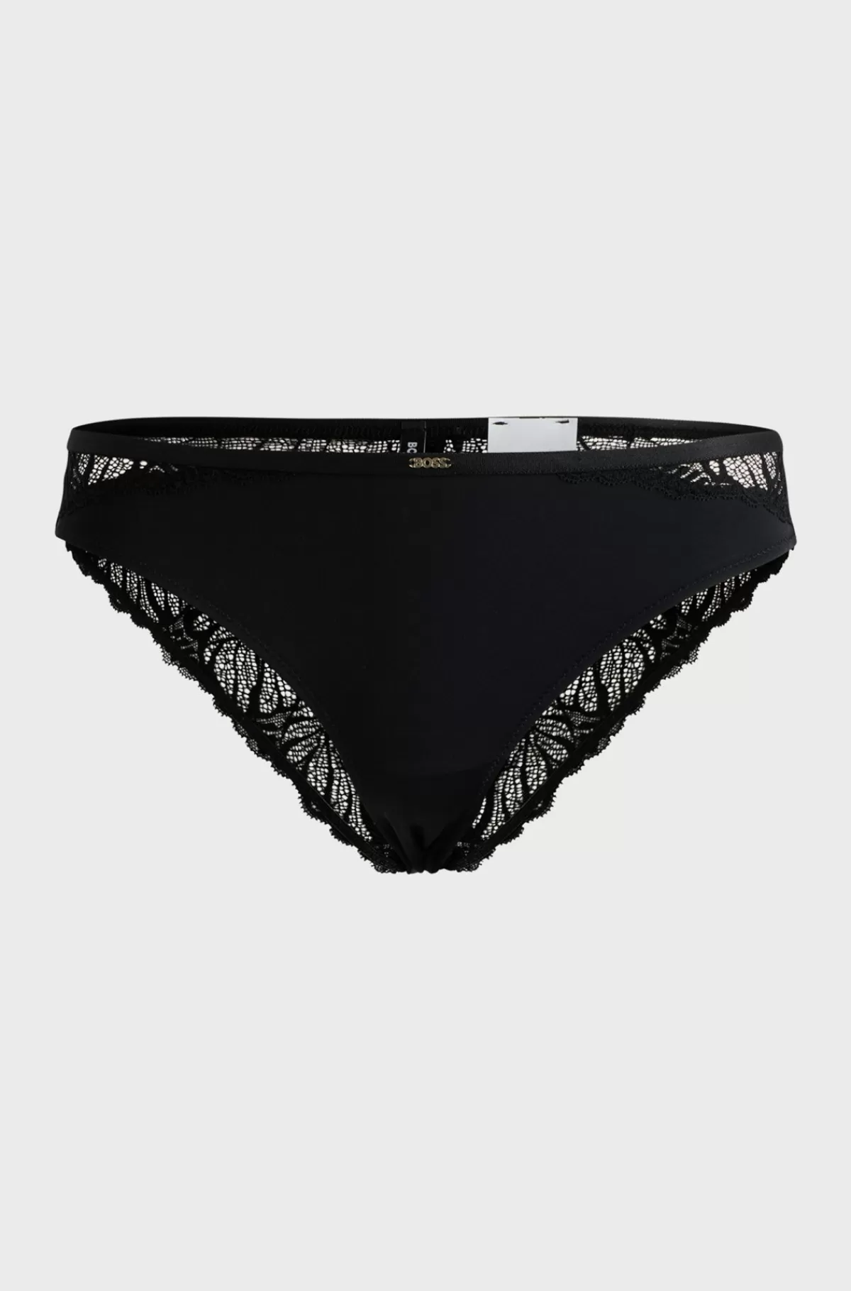 HUGO BOSS Underbukser I Blonder Med Stræk Og Guldfarvet Logokant Sort Hot