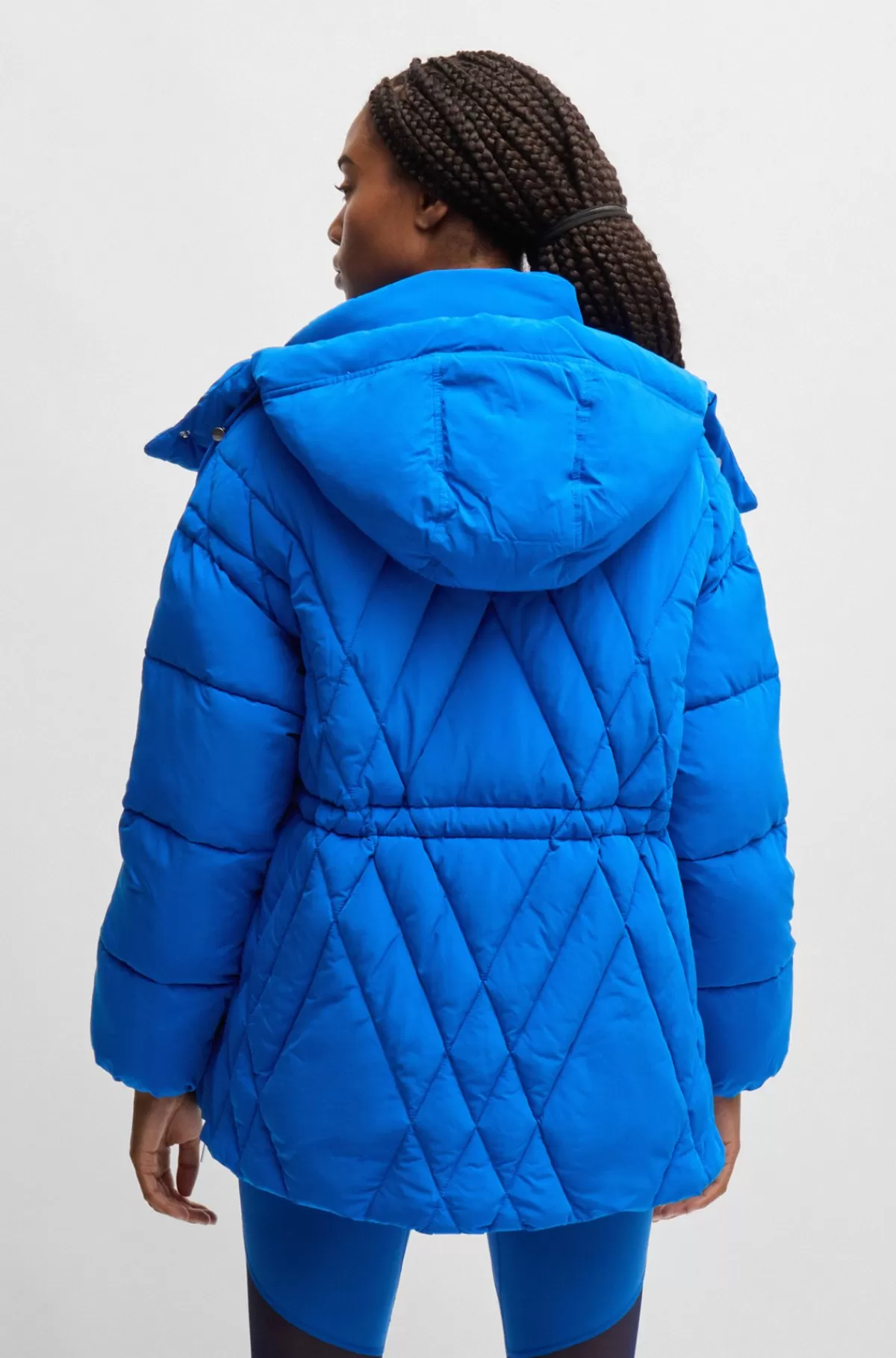 HUGO BOSS Vandskyende Jakke Med Opdateret Quiltning Blå Cheap