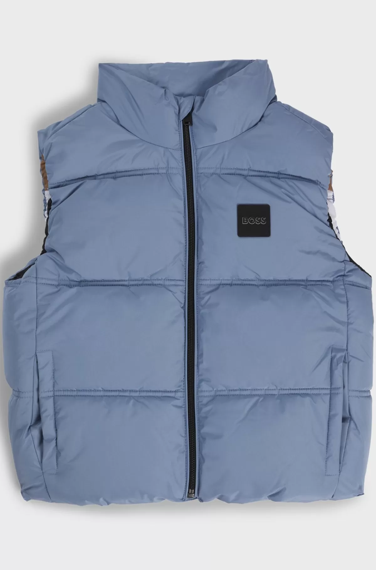 HUGO BOSS Vandskyende Vatteret Vest Til Børn Med Logo Blå Hot
