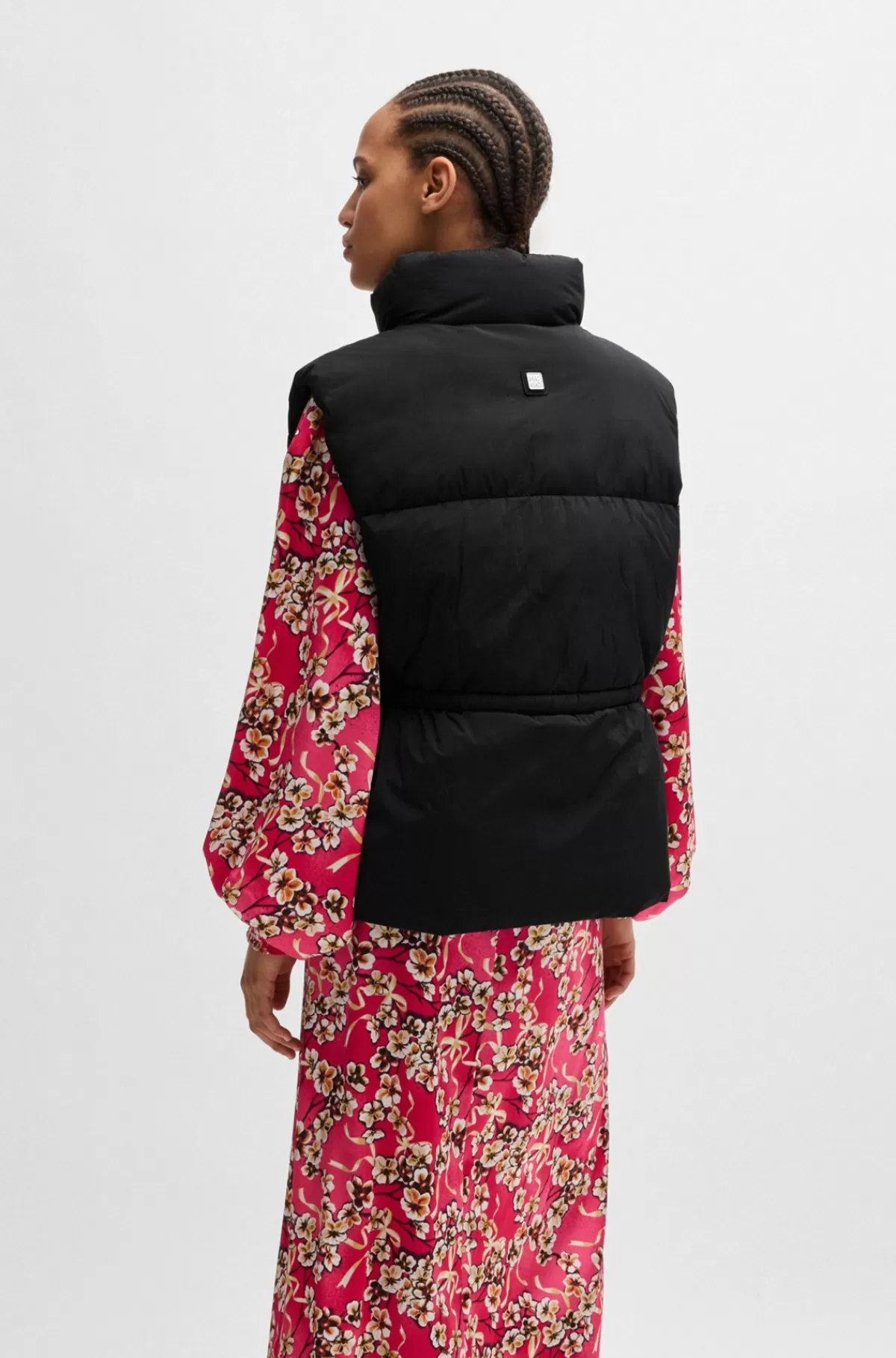 HUGO BOSS Vandskyende Vest Med Relaxed Fit Og Stablet Logo Sort Clearance