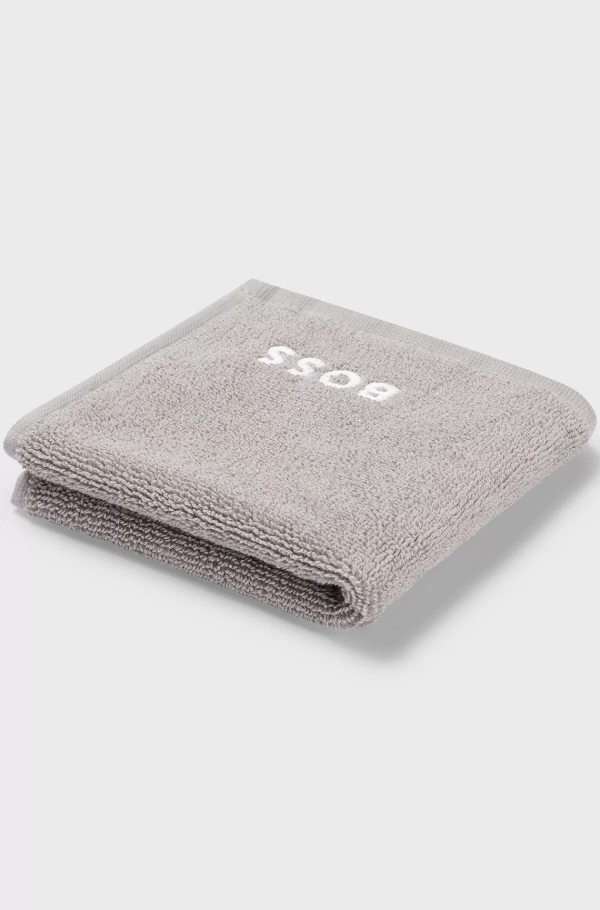 HUGO BOSS Vaskeklud I Bomuld Med Broderet Hvidt Logo Grå Hot